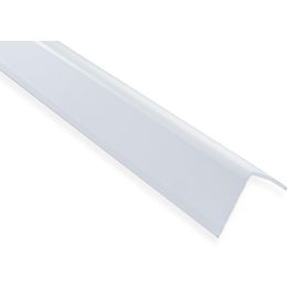 Askelkulmalista Maler uritettu 35x35x1000mm alumiini tarra valkoinen maalattu