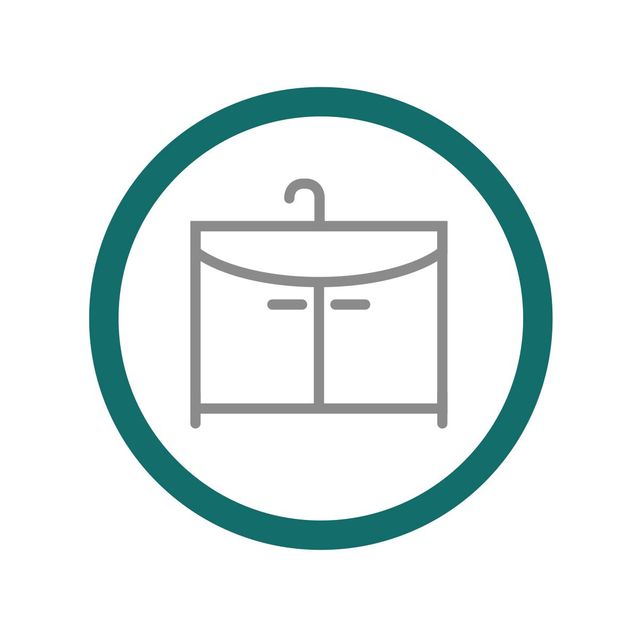 Allaskaapin, altaan ja hanan asennus