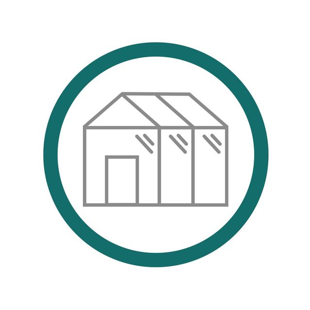 Kasvihuoneen asennus 8-11,9 m2 kokoisille rakennuksille