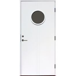 Ulko-ovi Timburg Pyörre 9-10x21 karmi 115 mm valkoinen