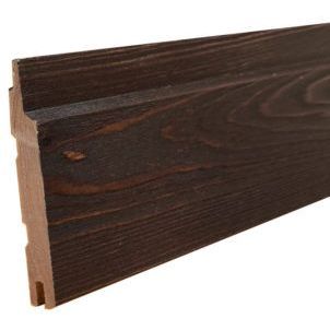 Sisustus-/saunapaneeli Aureskoski Aure STV 15x95x2400 mm HVS KD kuusi saunasuojattu harjattu terva