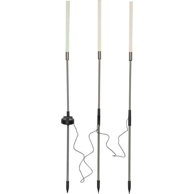 Aurinkokennokoristevalaisin Star Trading Bubbly 83cm 3-osainen moniväri