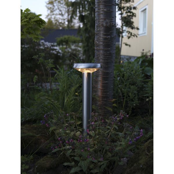 Aurinkokennopuutarhavalaisin Star Trading Sevilla 160x450x160 mm ruostumaton teräs