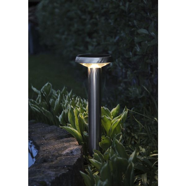 Aurinkokennopuutarhavalaisin Star Trading Sevilla 160x450x160 mm ruostumaton teräs