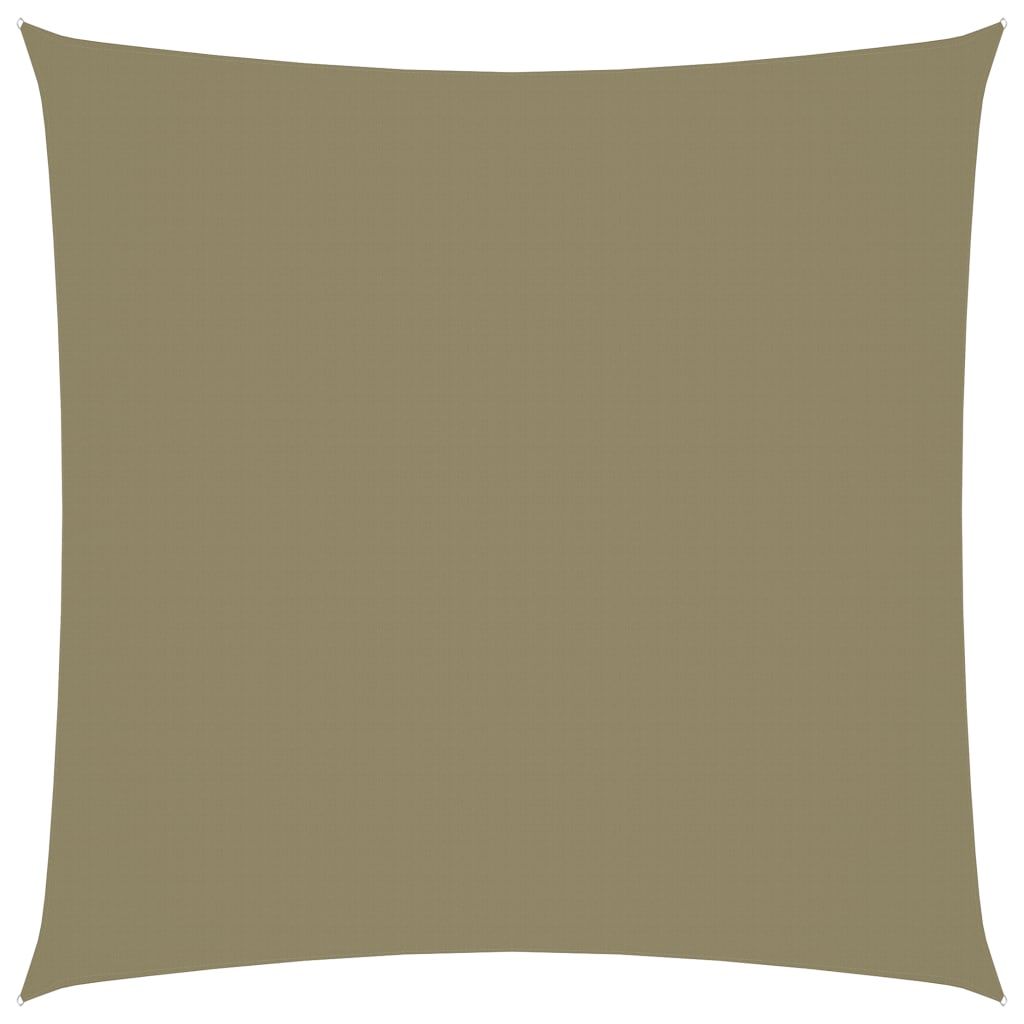 Aurinkopurje Oxford-kangas neliönmuotoinen 4x4 m beige