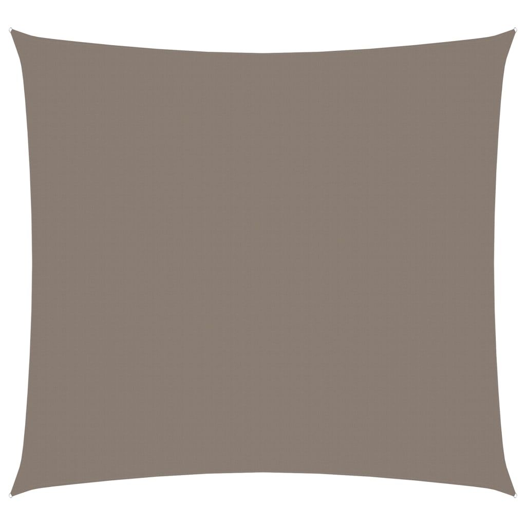 Aurinkopurje Oxford-kangas neliönmuotoinen 4x4 m harmaanruskea