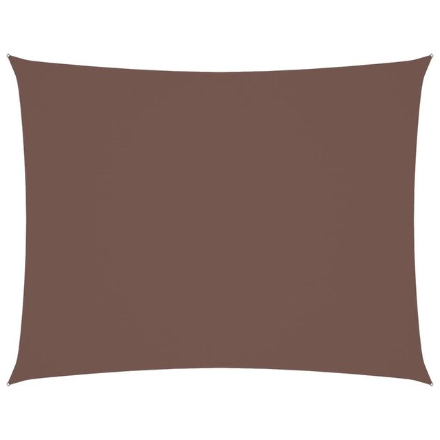 Aurinkopurje Oxford-kangas suorakaide 2,5x3,5 m ruskea (35811)