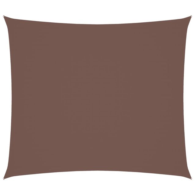 Aurinkopurje Oxford-kangas suorakaide 2x2,5 m ruskea (35804)