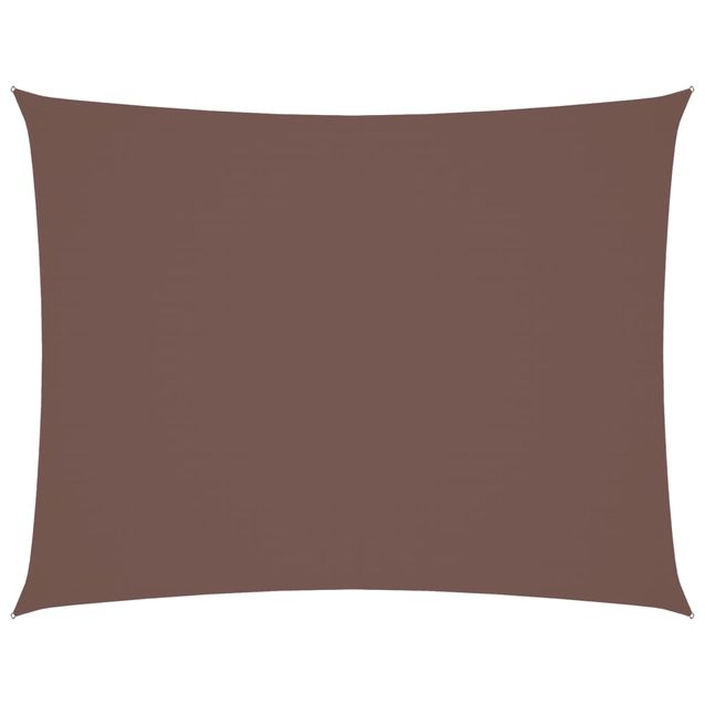 Aurinkopurje Oxford-kangas suorakaide 3x4 m ruskea (35815)