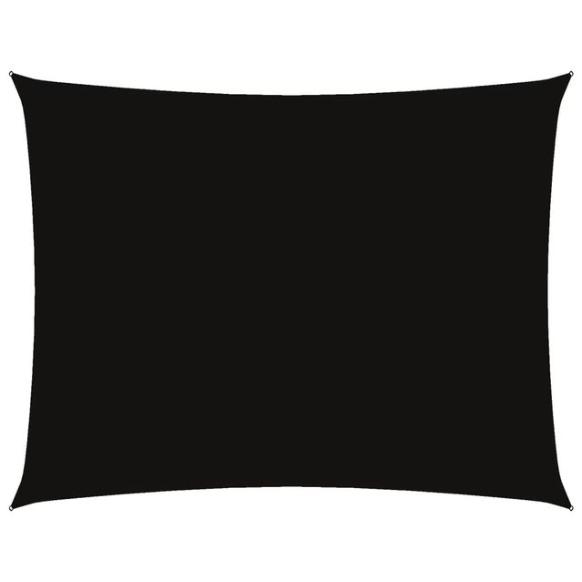 Aurinkopurje Oxford-kangas suorakaide 5x6 m musta (35769)