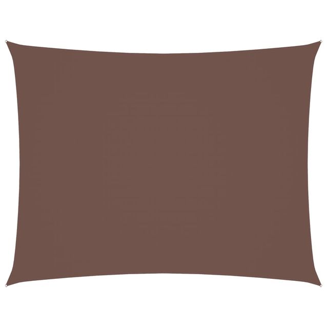 Aurinkopurje Oxford-kangas suorakaide 5x6 m ruskea (35824)