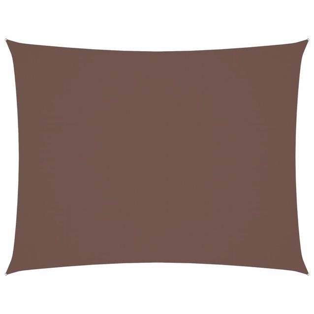 Aurinkopurje Oxford-kangas suorakaide 5x7 m ruskea (35825)