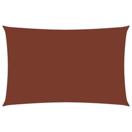 Aurinkopurje Oxford kangas suorakaide 5x7 m terrakotta