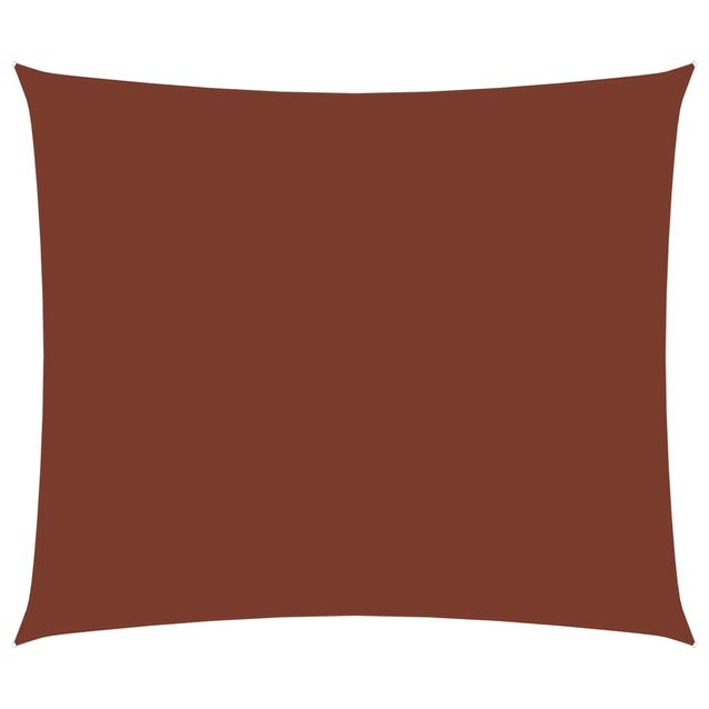 Aurinkopurje Oxford kangas suorakaide 6x7m terrakotta