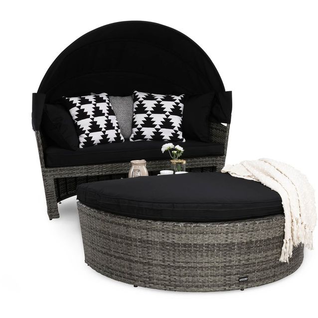 Aurinkosänky Florens, harmaa