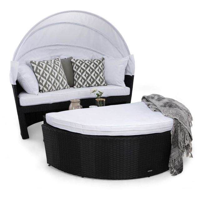 Aurinkosänky Florens, musta