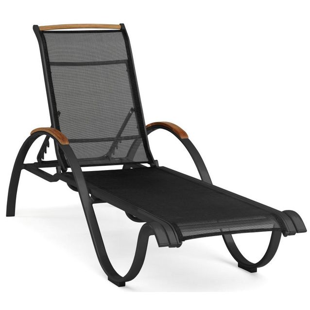 Aurinkotuoli Nydala 197x681 cm musta