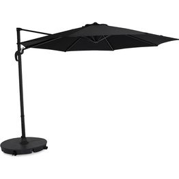 Aurinkovarjo Vienna Ø300 cm musta/musta