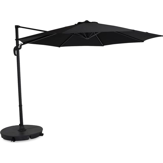 Aurinkovarjo Vienna halk300 cm musta-musta