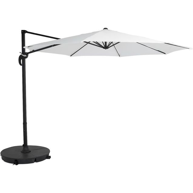 Aurinkovarjo Vienna halk300cm valkoinen-musta