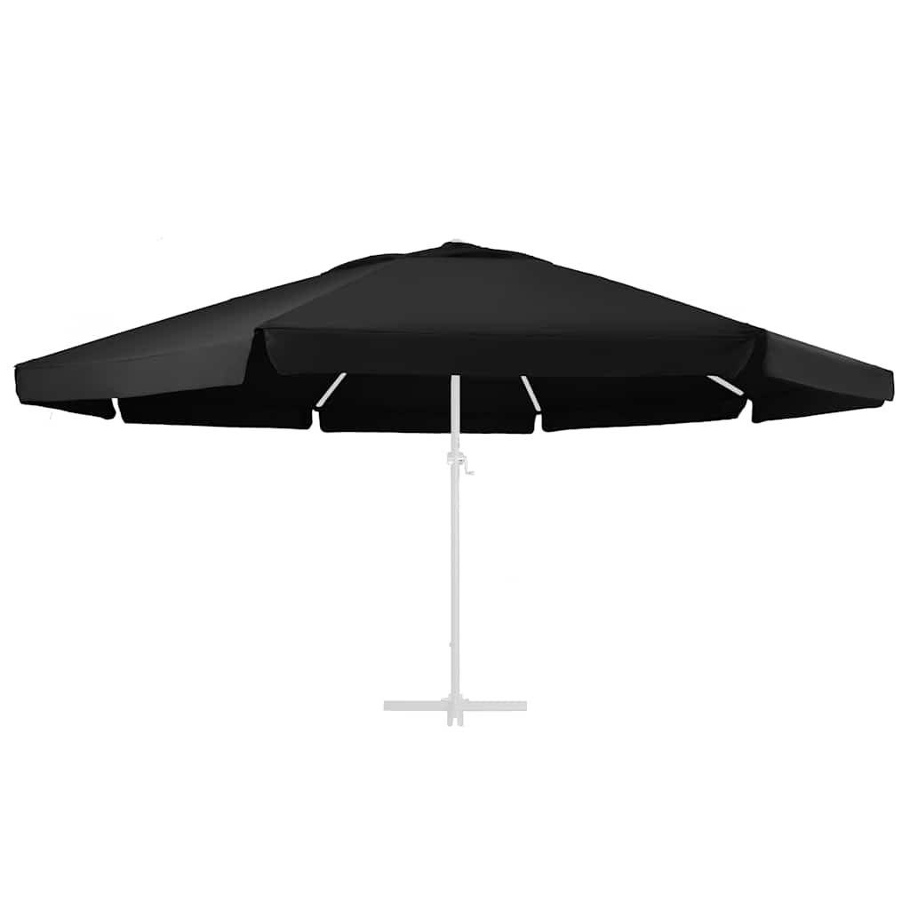 Aurinkovarjon vaihtokangas musta 600 cm (12552)