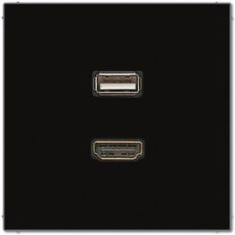 AV-rasia Ensto Intro - MALS1163 HDMI/USB musta