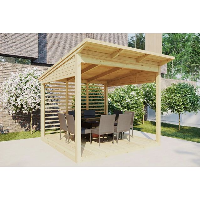 Pihakatos Jalotakka Villa Vilma, 7,3m², puuvalmis