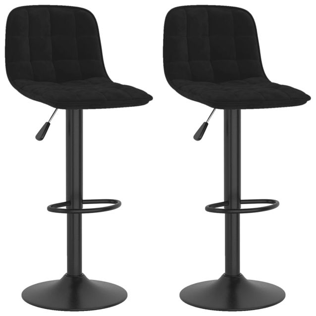 Baarijakkarat 2 kpl musta sametti (33988)