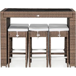 Baariryhmä Bahamas 149 cm pöytä + 6 baarijakkaraa hiekka