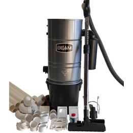 Järjestelmäpaketti Beam E 200, sis. keskusyksikkö, siivousvälinesarja, imurasian asennussarja, 18m putkea