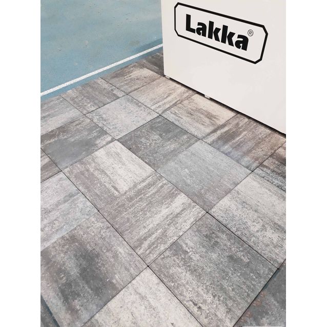 Betonilaatta Lakka Loimulaatta 405 400x400x50 mm mustavalkoinen