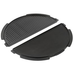 Grillauslaatta Big Green Egg puolikas L-grillille valurauta musta