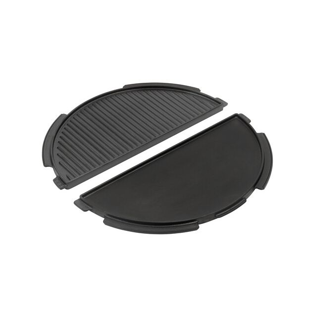 Grillauslaatta Big Green Egg puolikas L-grillille valurauta musta