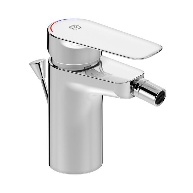 Bideehana Gustavsberg Atlantic, pohjaventtiilillä ja nostotangolla, kromi