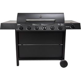 Kaasugrilli Dose Barbeque 10141, 6 poltinta, sivukeitin, musta