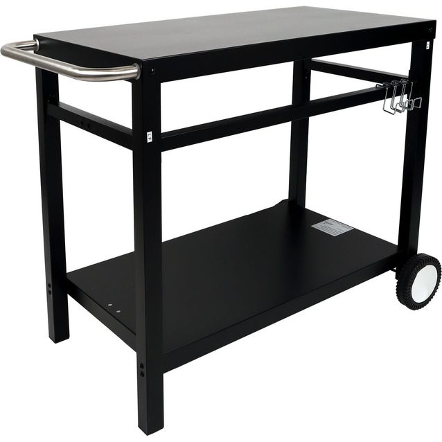 Työskentelytaso kärryllä Easy Cooking, musta