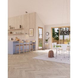 Kovetettu kalanruotolattia Bjelin Woodura Boden 3.0 Modern Oak Select Powder White, eri kokoja