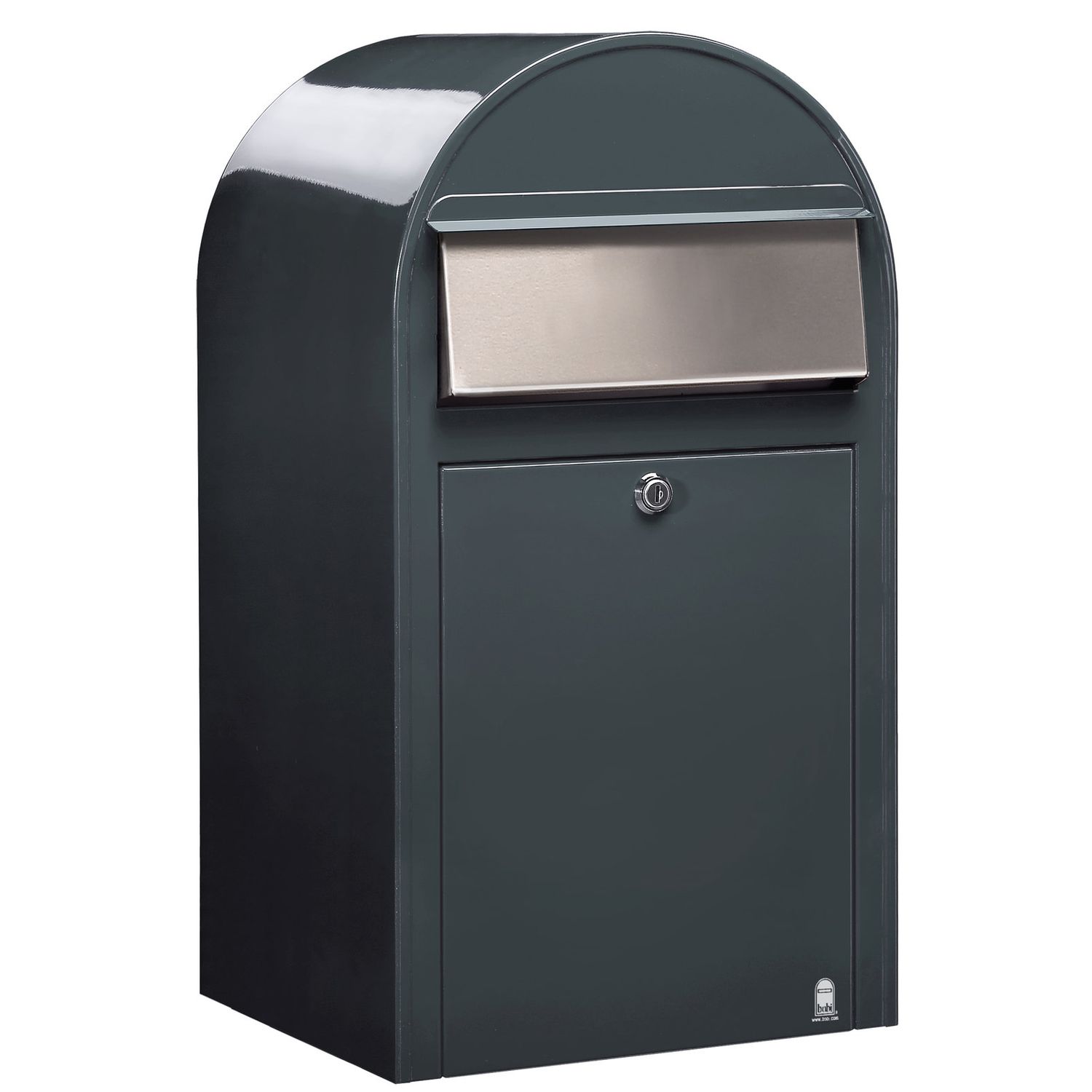 Postilaatikko Bobi Grande harmaa RST-täyttöluukku