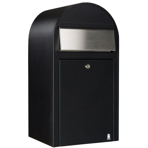 Postilaatikko Bobi Grande musta RST-täyttöluukku