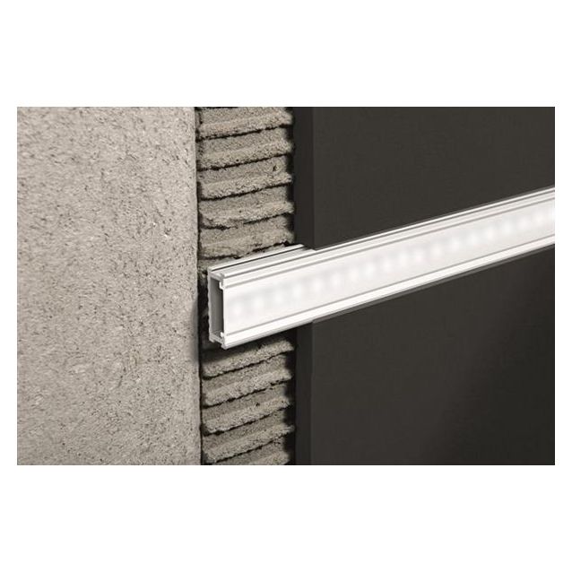 Boordi Progress Profiles Prolistell LED, 2,7m, 20mm, anodisoitu hopea