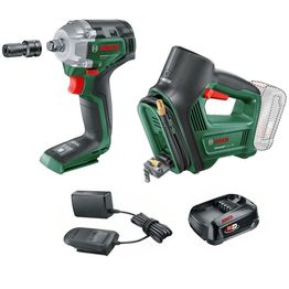 Renkaidenvaihtopaketti Bosch UniversalPump + UniversalImpactDrive 18V-350, 18V, 2.5Ah akulla