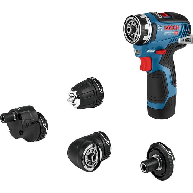 Akkuporakone Bosch GSR 12V-35 FC 5xGFA 12V 2x3,0 Ah akuilla + L-Boxx