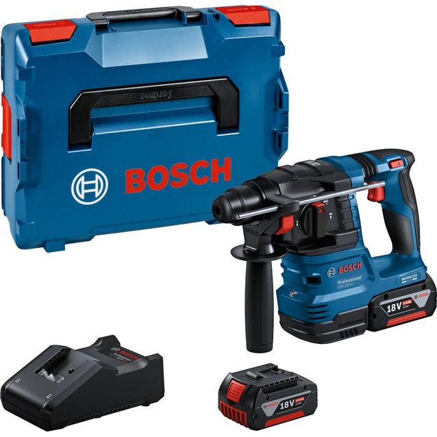 Akkuporavasara Bosch Professional GBH 18V-22 18V 2x4,0 Ah akuilla + L-Boxx
