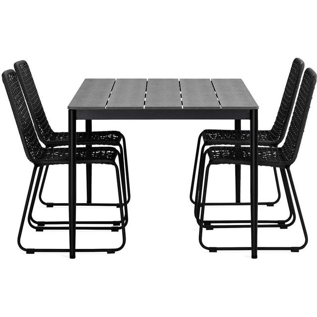 Ruokailuryhmä Zaide 150cm + 4 Hilltorp ruokatuolia