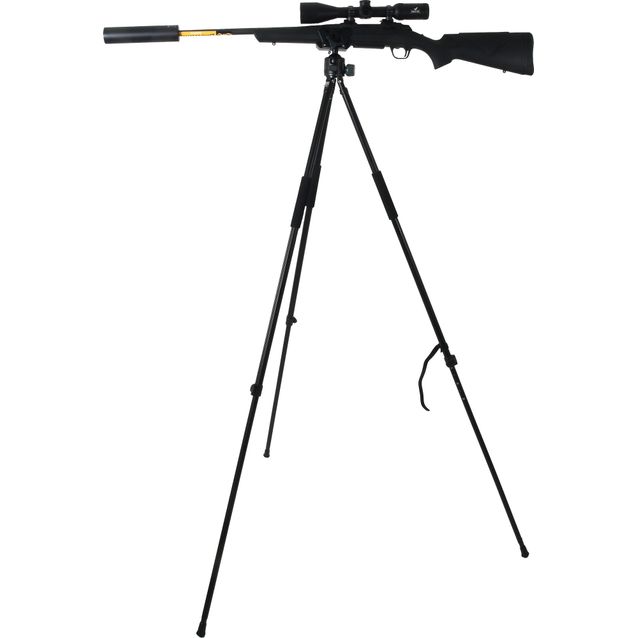 Ampumatuki 5etta Steady mattamusta korkeus 102-180 cm puristin 30-60 mm