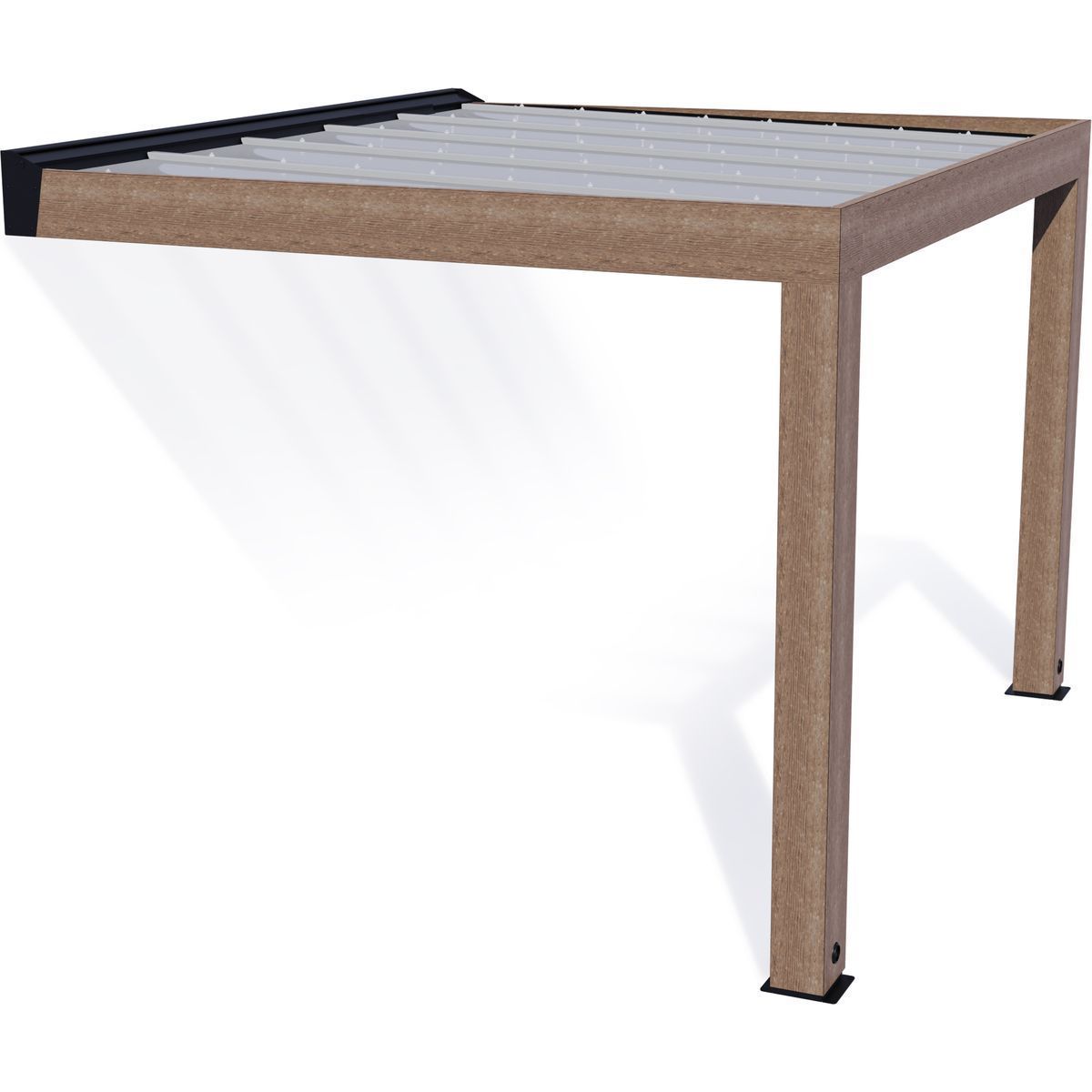 Terassikatos Palram-Canopia Helsinki, 3x3,4m, setripuu