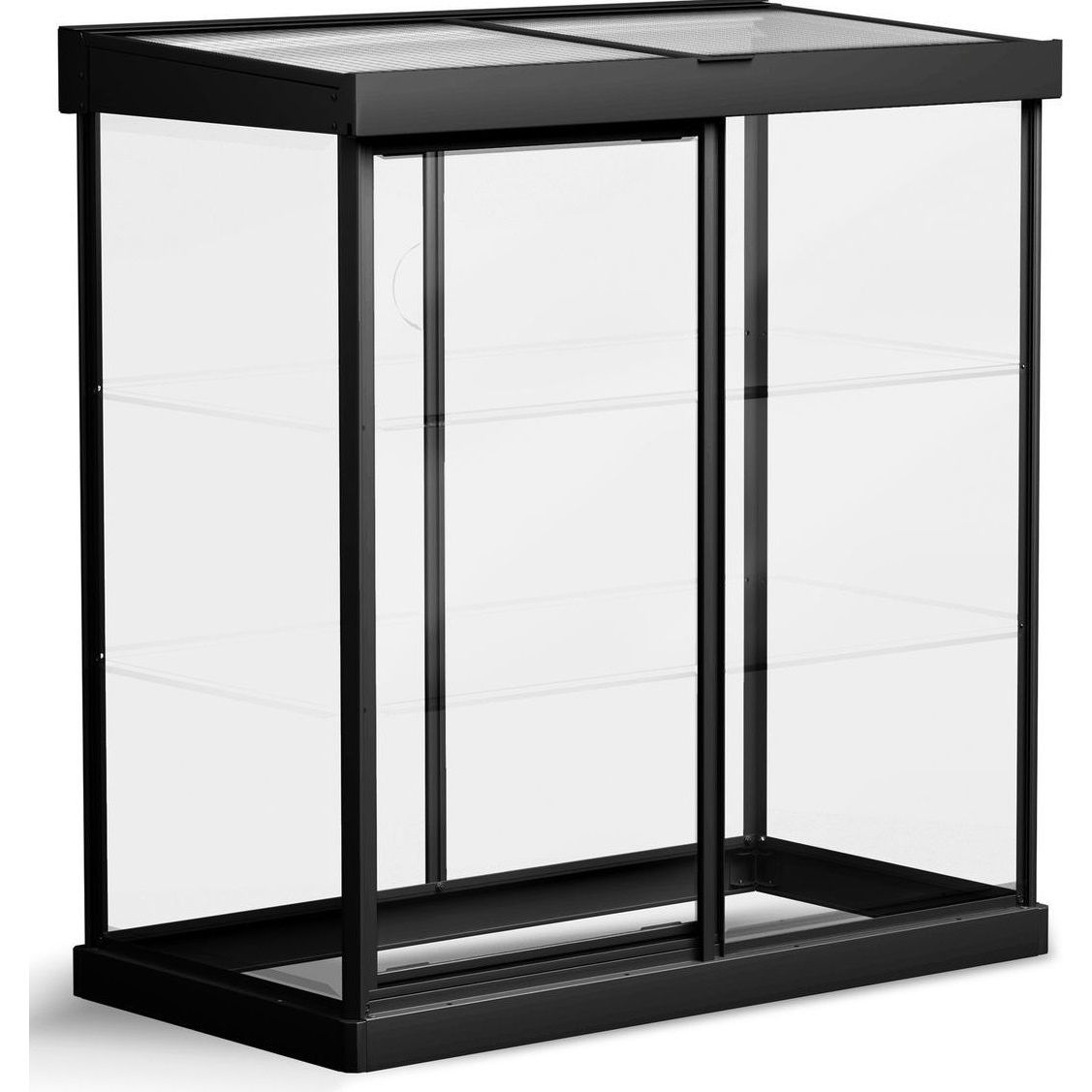 Minikasvihuone Palram-Canopia IVY, 0.8m², polykarbonaatti, musta