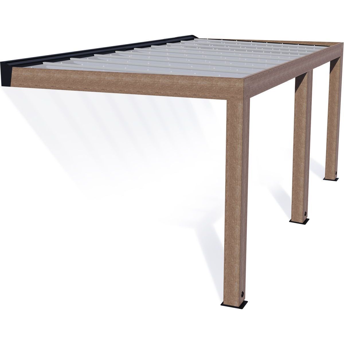 Terassikatos Palram-Canopia Helsinki, 3x6m, setripuu