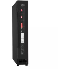 Viinikaappi Cavin Arctic Collection 15S Fullglass Black, integroitava, musta