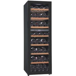 Viinikaappi Cavin Polar Collection 83 Full Glass Black - PCD83FGB, musta